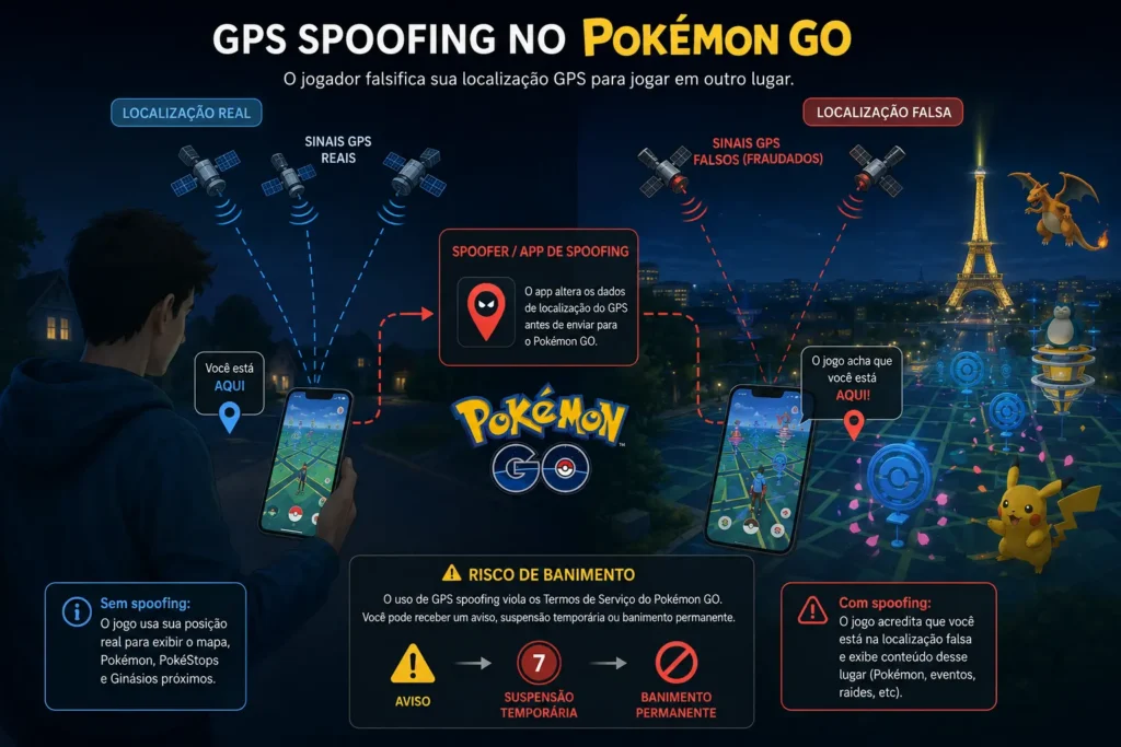 GPS Spoofing em Pokemon GO e Orna RPG: A Polêmica Que Nunca Sai do Mapa 3 Explicação do GPS Spoofing