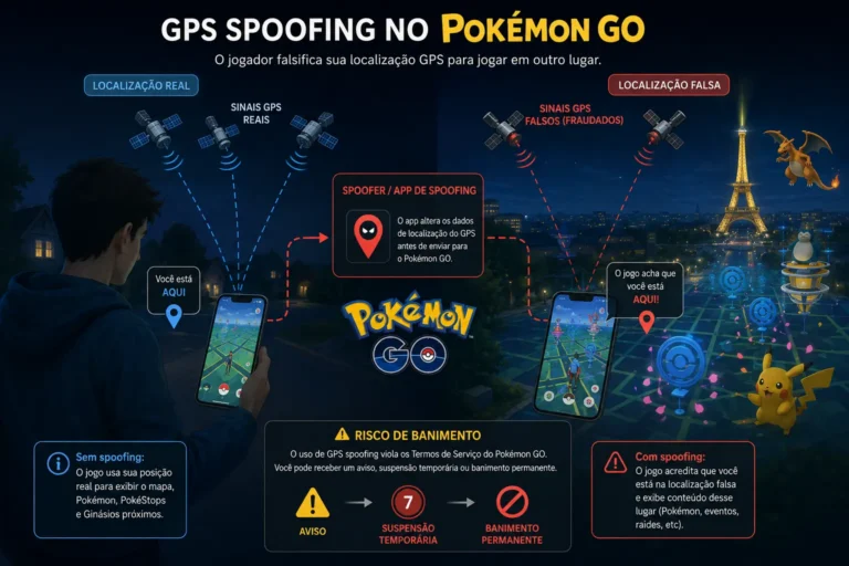Imagem explicativa do GPS Spoofing